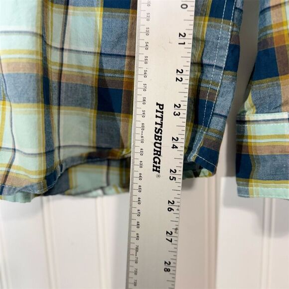 Ariat Habney Retro Fit Snap Shirt M Plaid Western Pearl Snap Rodeo Cowboy Core - Picture 6 of 9